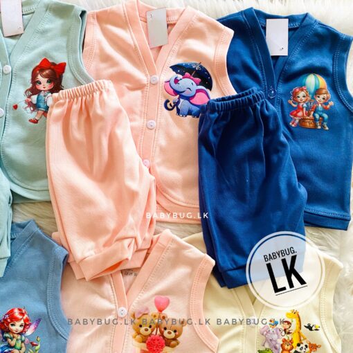 Comfy Front Open Button Suits | New Born to 12 Months | Unisex - Image 6