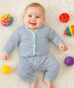 Alternative view of Comfy Front Open Button Pijama Suit | New Born to 18 Months