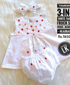 Alternative view of Strawberry Fairy Embroidered 3 in 1 Frock Set | 0 - 6 Months |