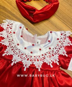 Alternative view of Beaded - Lace Christmas Frock & Headband 🎄🎅☃️ [Age 3 months to 6 Years]