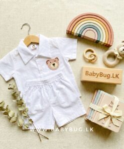 Bear White Kits Set 🧸💙   [Size Small / Medium]