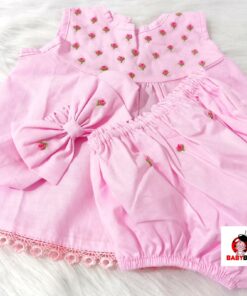 Alternative view of PINK Fairy Embroidered 3 in 1 Frock Set | 0 - 6 Months |