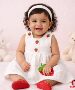 Strawberry Sundae - Applique Frock Set 🐣🍓 [Limited Edition]