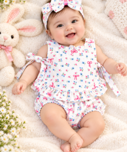 Alternative view of 🌸🍓 Bunny" Comfy Set - Strawberry  🌸🍓  [Newborn - 22 months]