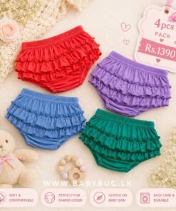 Alternative view of Stylish Ruffle Baby Bloomers 🌸🛍️ 4pc Pack [Newborn to 2.5 Years]
