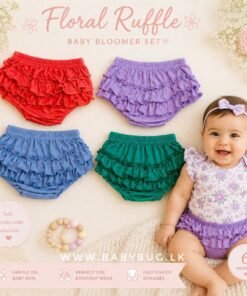 Stylish Ruffle Baby Bloomers 🌸🛍️ 4pc Pack [Newborn to 2.5 Years]