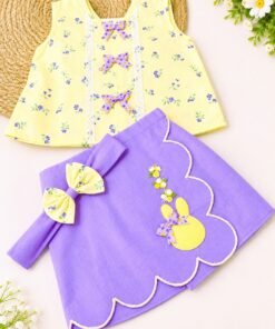 “LAVENDER BUTTERCUP” with headband 💜💛